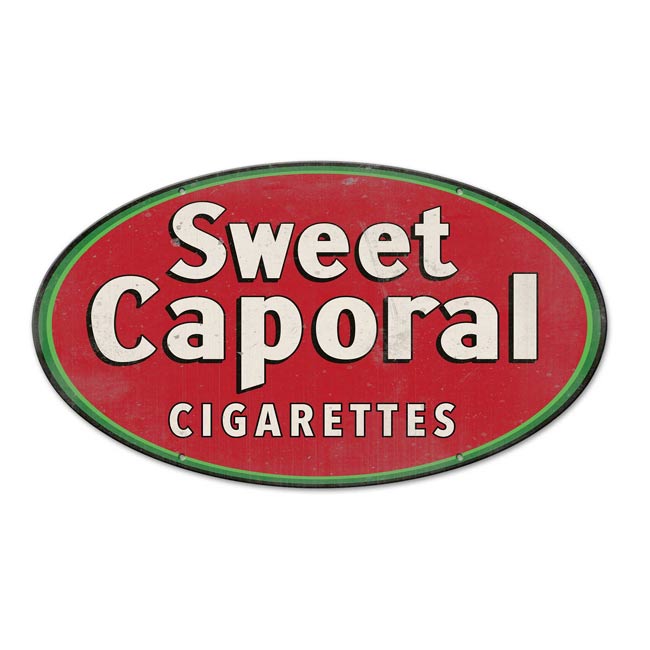 Sweet Caporal Cigarettes Sign