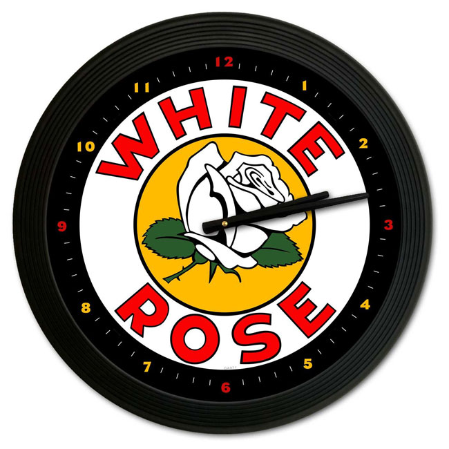 White Rose Garage Clock