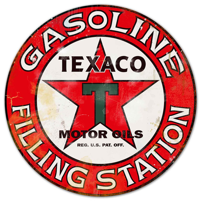 Texaco Filling Station Gas Sign