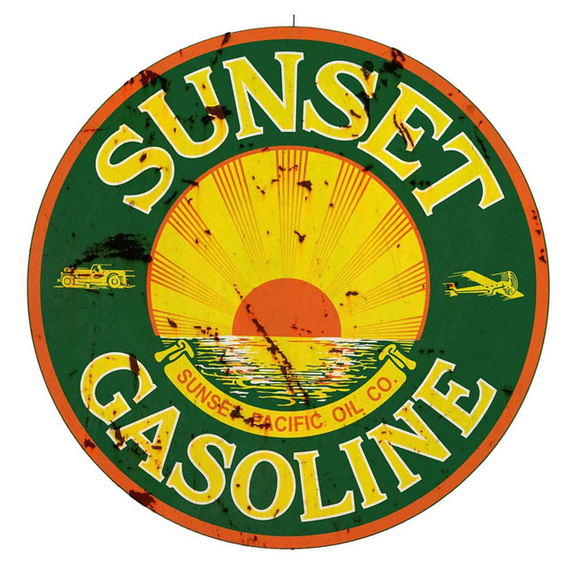 Sunset Gas Sign