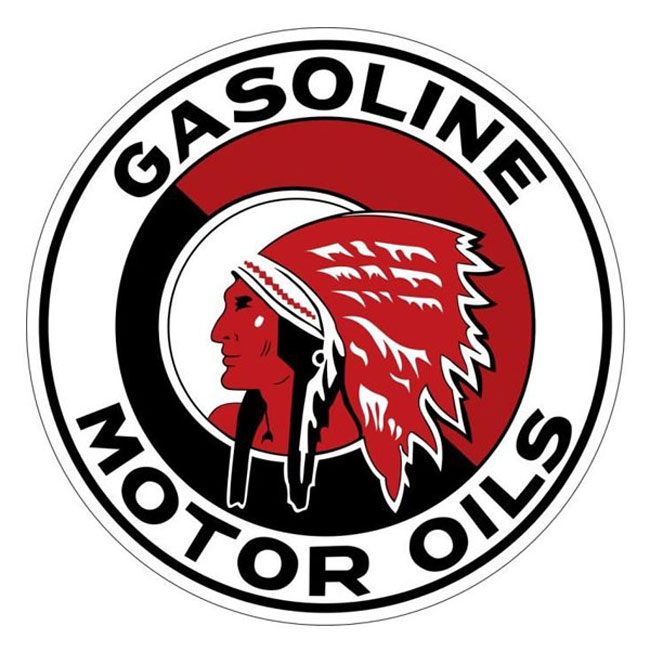 Red Indian Gasoline Sign