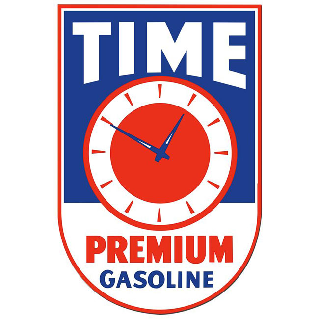 Time Gasoline Sign