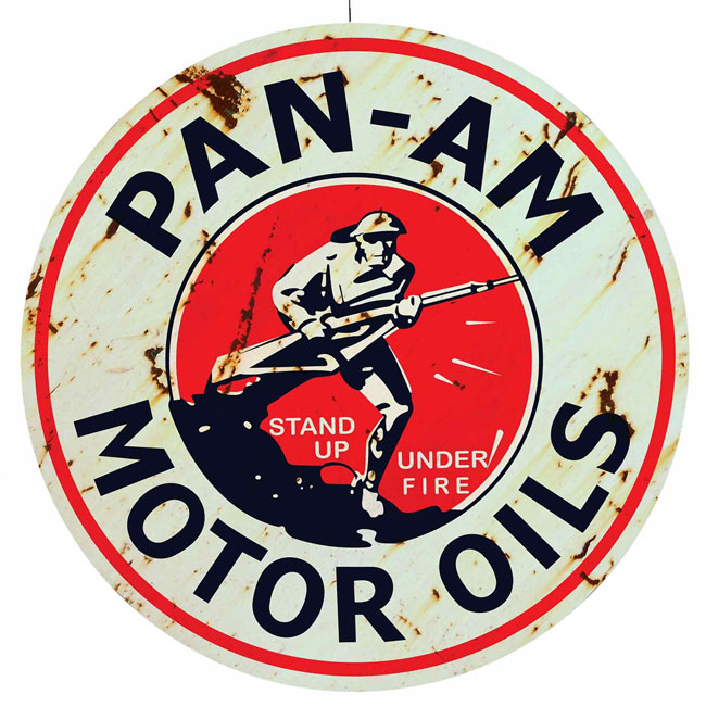 Pan Am Motor Oil Sign