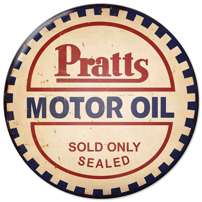 Pratts Motor Oil Sign