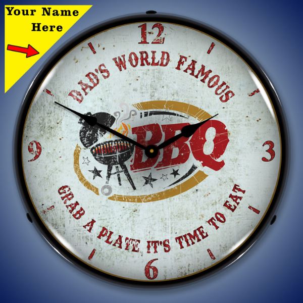 Barbeque Personalized Clock