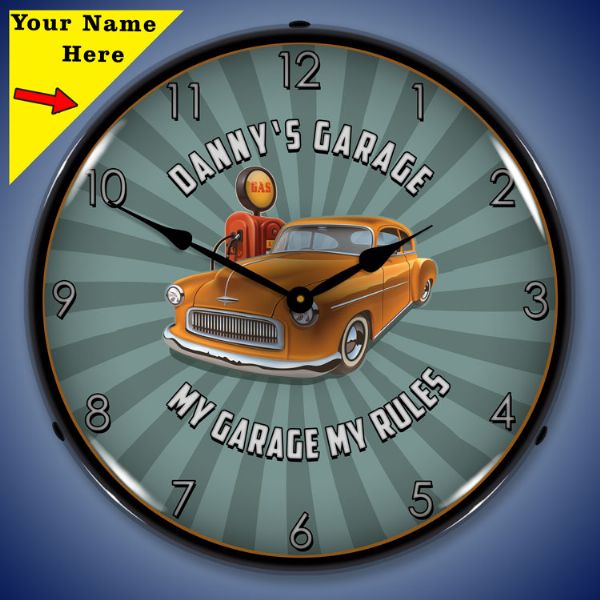 Garage Personalized Clock