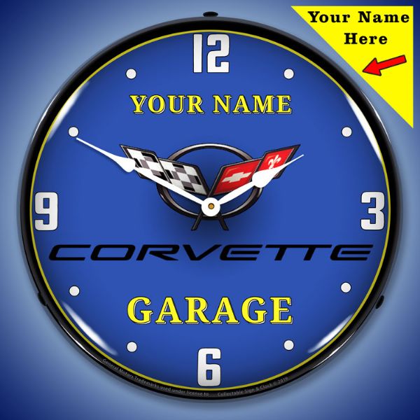 C5 Corvette Personalized Clock