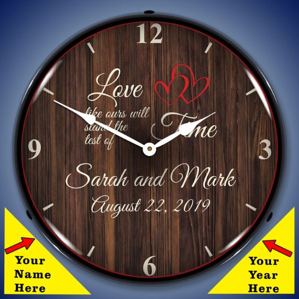 Personalized Wedding Clock - A Wow Gift For The Bride & Groom