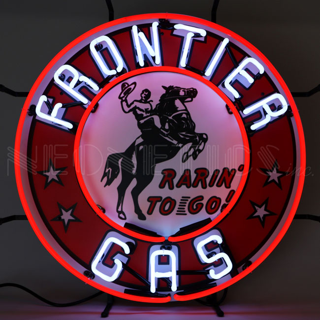 Frontier Gasoline Neon Sign