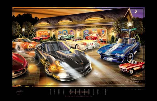House Of Legends Corvette Art