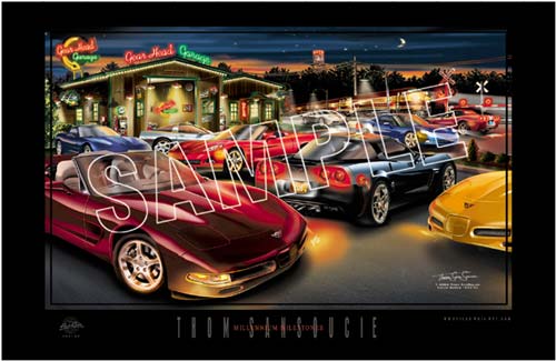 Millennium Milestones Corvette Art
