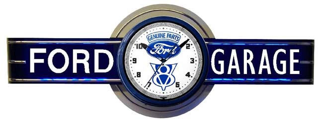 Ford Marquee Neon with Clock
