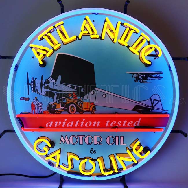 Atlantic Gasoline Neon Sign