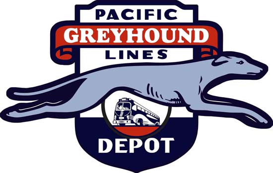Greyhound Pacific Lines Sign 