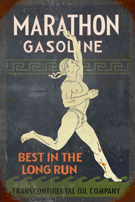 Marathon Gasoline Sign