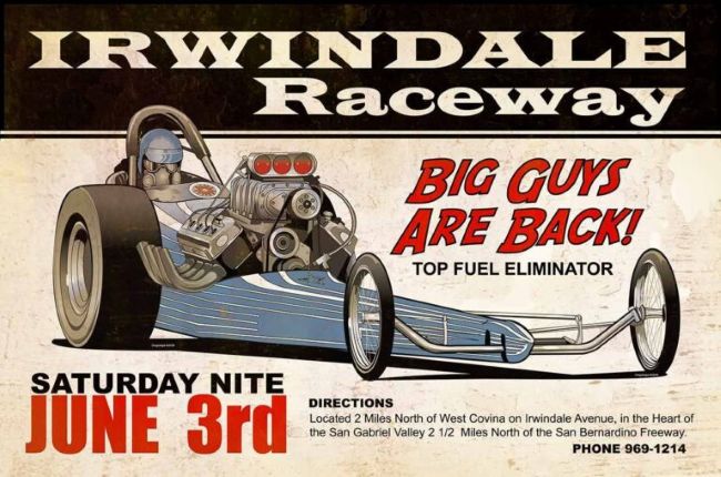 Irwindale Raceway Sign