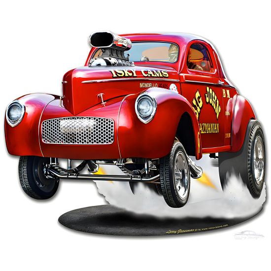 1940 Willys Big John Gasser Sign