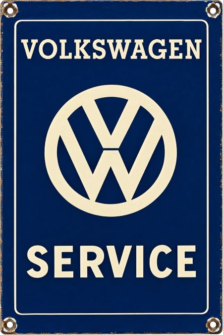 Vintage Volkswagen Service Sign